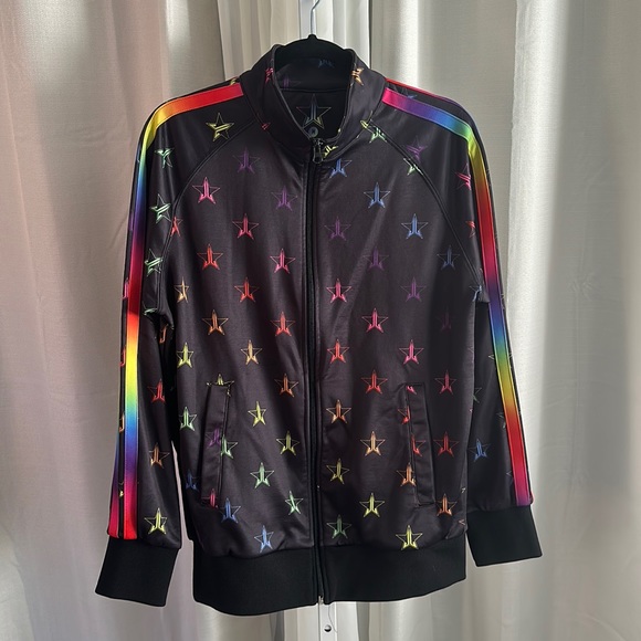 Jeffree Star Tops - Jeffree Star Rainbow Zip Sweatshirt Size Medium M Multicolored